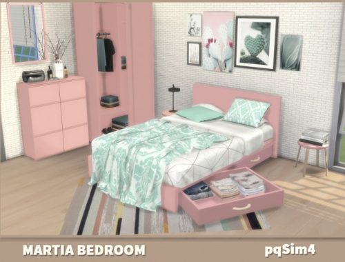 Martia Bedroom at pqSims4