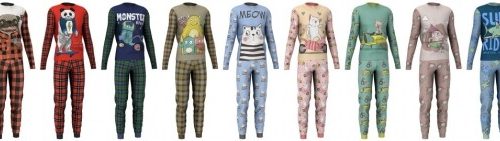 Matching pajamas recolors at LazyEyelids