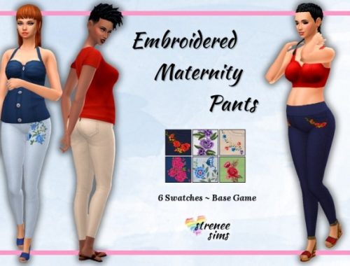 Maternity Tunics and Embroidered Pants at Strenee Sims