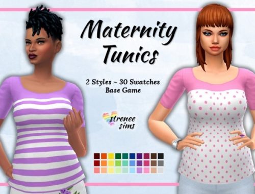 Maternity Tunics and Embroidered Pants at Strenee Sims