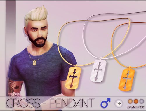 Mathcope Cross Frame Pendant