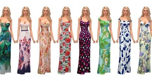 MAXI DRESS at Sims4Sue