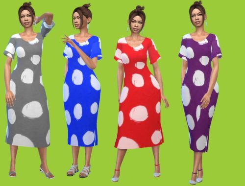 Maxi Pois Dress - Tiny Living
