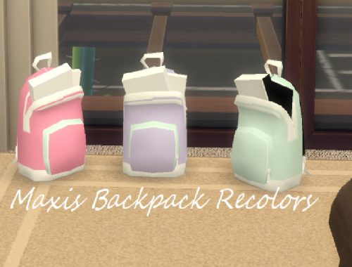 Maxis Match Backpack Recolor