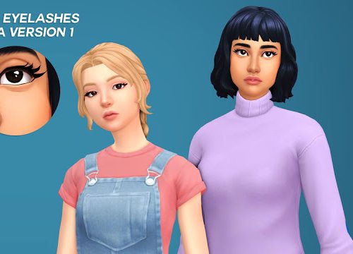 Maxis Match Eyelashes Laptop Mode Friendly at Pickypikachu