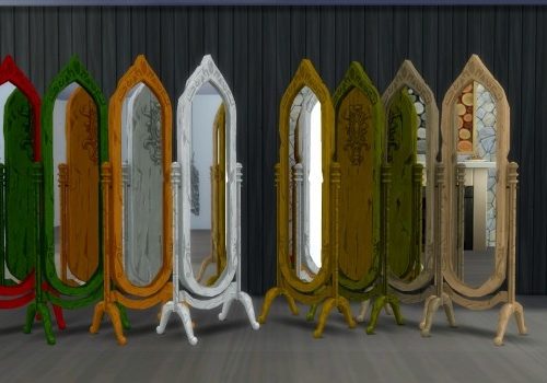 Medieval Floor Mirrors by AdonisPluto at Mod The Sims