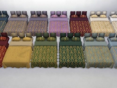 Medieval Queen Bed by TheJim07 at Mod The Sims
