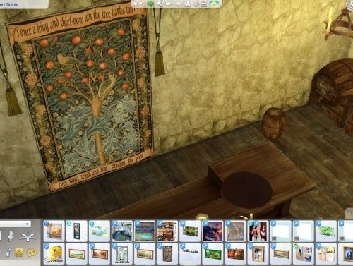 Medieval tapestries by Aliki’s Nook at Sims 4 Studio
