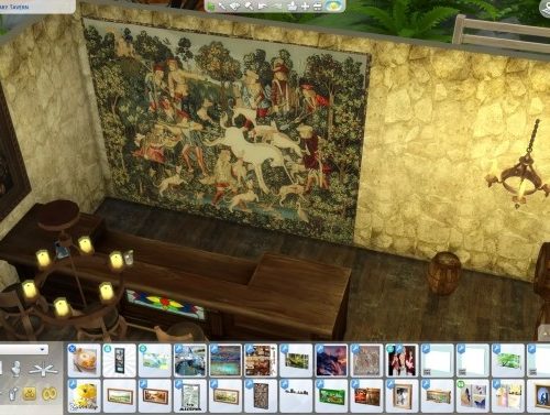 Medieval tapestries by Aliki’s Nook at Sims 4 Studio