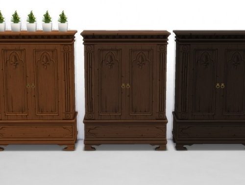 Medieval Wardrobe and Dresser by TheJim07 at Mod The Sims