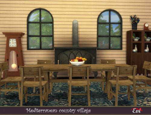 Mediterranean country village..