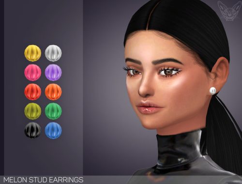 Melon Stud Earrings