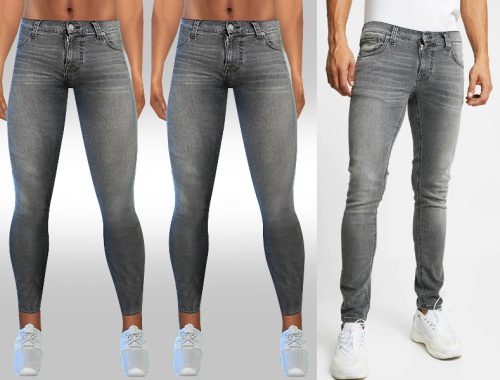 Men Grey Skinny Fit Jeans