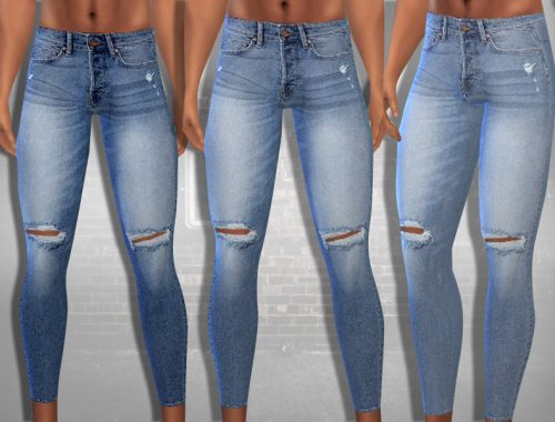 Men Hm Ripped Skinny Fit Jeans