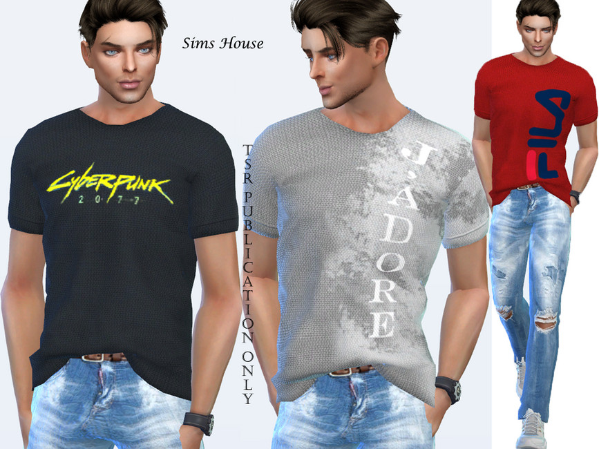 Men's logo t-shirt - The Sims 4 Catalog