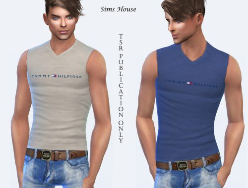Men's T-shirt without sleeves
