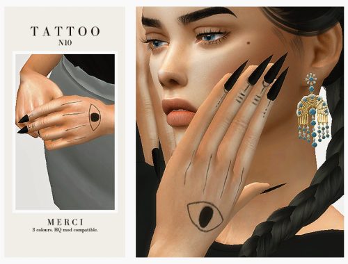 Merci Tattoo N10