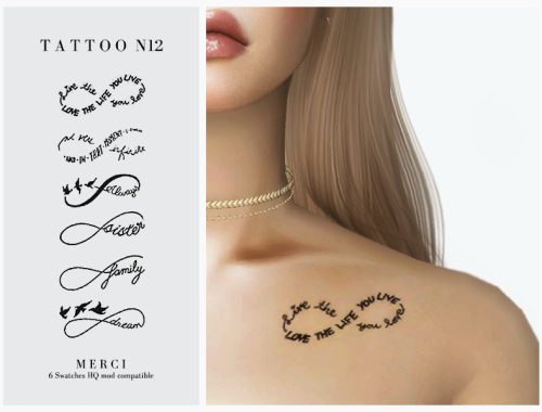 Merci Tattoo N12