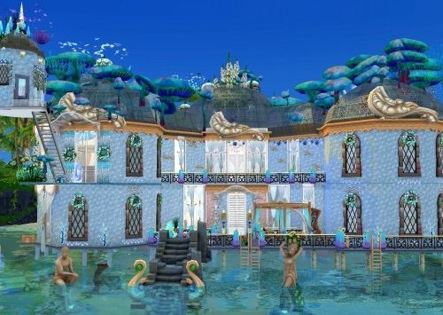 Mermaid & Neptune castel by Coco Simy at L’UniverSims