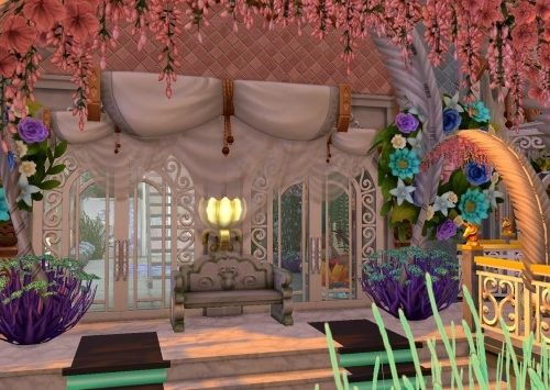 Mermaid & Neptune castel by Coco Simy at L’UniverSims