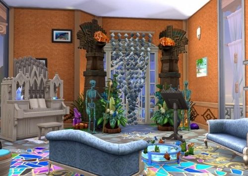 Mermaid & Neptune castel by Coco Simy at L’UniverSims