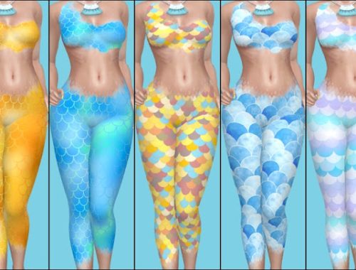 Mermaid Top & Leggings at Annett’s Sims 4 Welt
