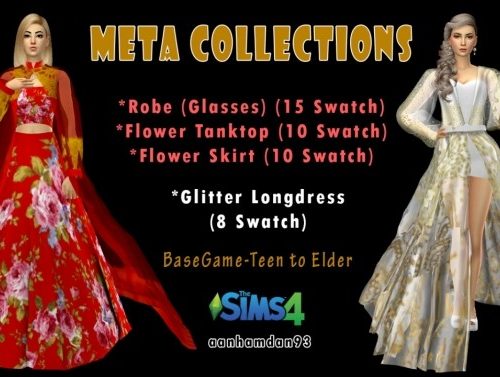Meta Collections: dress, tank top and skirt at  Aan Hamdan Simmer93