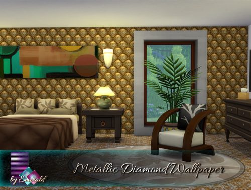 Metallic Diamond Wallpaper