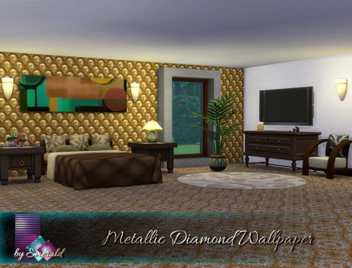 Metallic Diamond Wallpaper