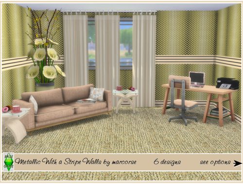 Metallic With a Stripe Walls_marcorse.