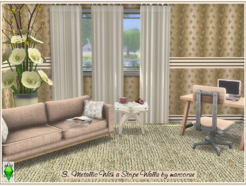 Metallic With a Stripe Walls_marcorse.