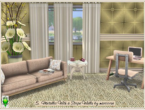 Metallic With a Stripe Walls_marcorse.
