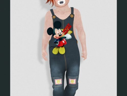 MICKEY JEANS OVERALLS at REDHEADSIMS