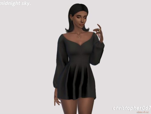 Midnight Sky Dress / Christopher067