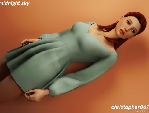 Midnight Sky Dress / Christopher067