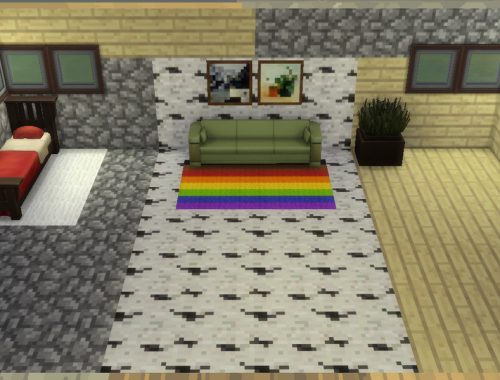 Minecraft Wool Rug Set