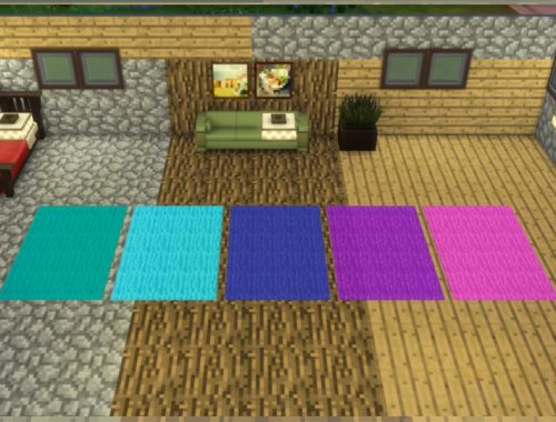 Minecraft Wool Rug Set