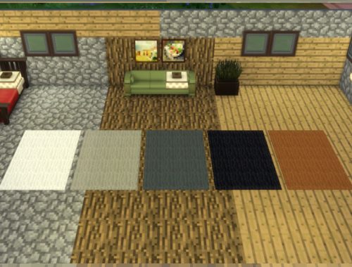 Minecraft Wool Rug Set