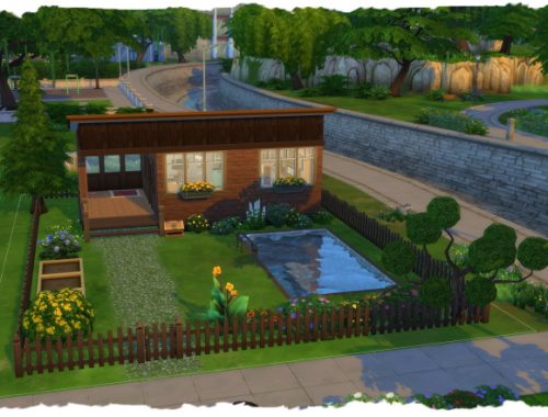 Mini house garden lover by Chalipo at All 4 Sims