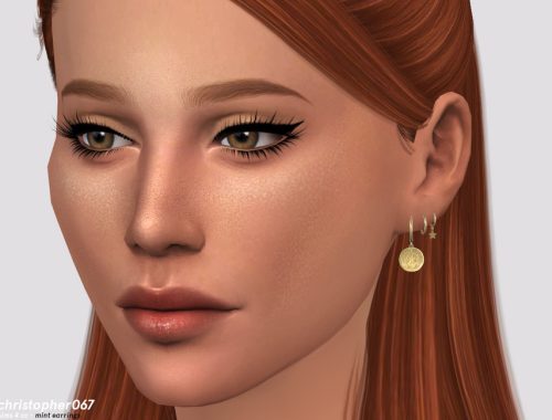 Mint Earrings / Christopher067