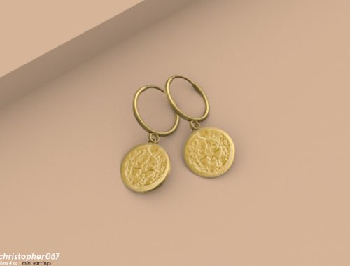 Mint Earrings / Christopher067