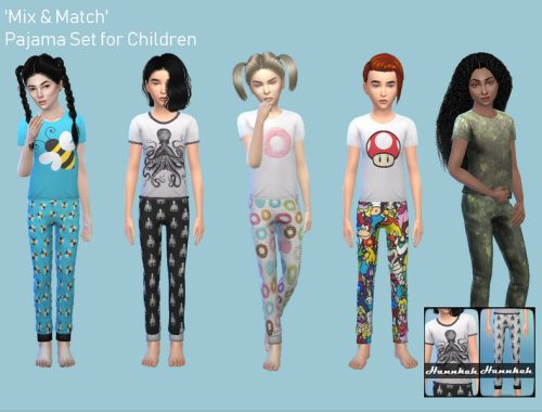 'Mix & Match' Pajama Set for Children