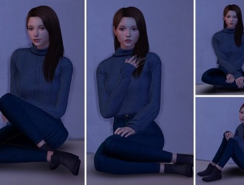Model Sitting Poses at Lutessa