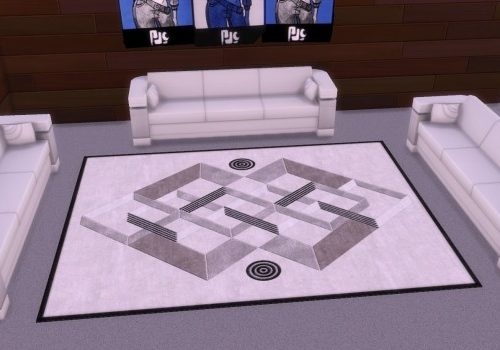 Modern 3×4 Designer Rug by AdonisPluto at Mod The Sims
