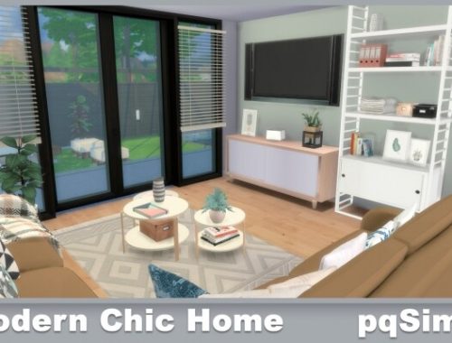 Modern Chic Home at pqSims4