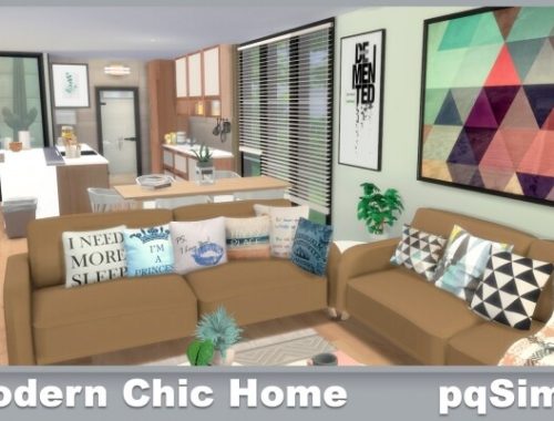 Modern Chic Home at pqSims4
