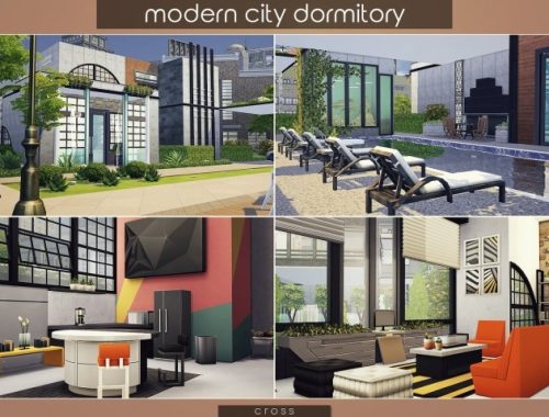 Modern City Dormitory at Cross Design