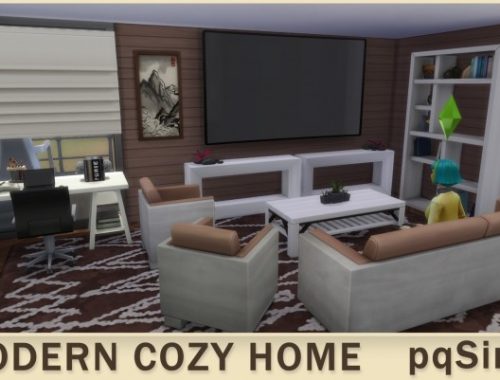 Modern Cozy Home at pqSims4