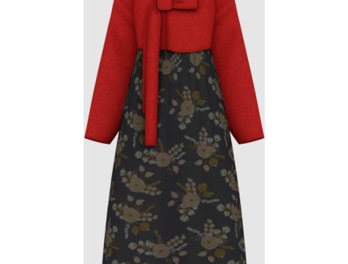 Modern Girl Fashion Set: Hanbok, dress and hat at Happy Life Sims