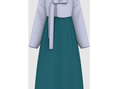 Modern Girl Fashion Set: Hanbok, dress and hat at Happy Life Sims